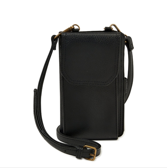 Time and Tru Women's Natalie Phone Case Cellie Wallet on a String Black - Picture 1 of 5